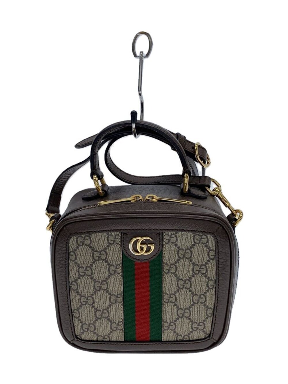 Gucci Handbag Canvas Beige Tan Monogram